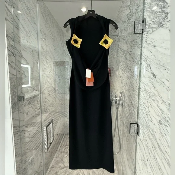 NEW Cult Gaia Black Maxi Dress - Picture 2 of 8